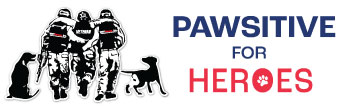 Pawsitive For Heroes Logo