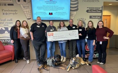 Perry’s Ice Cream to donate $6,350.00 to support Pawsitive for Heroes